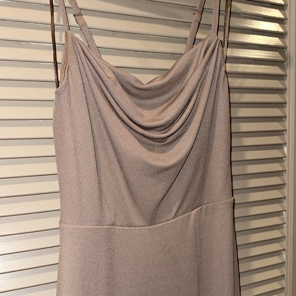 Birdy Grey Ash Crepe Dress in Taupe - Picture 7 of 7